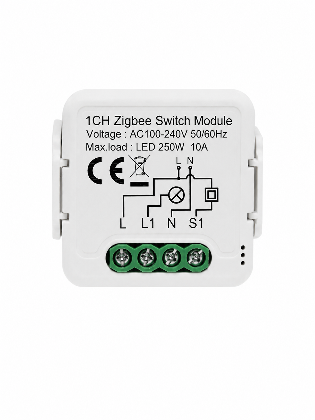 Module interrupteur encastrable Zigbee 1 canal 10A – Tuya Smart Life