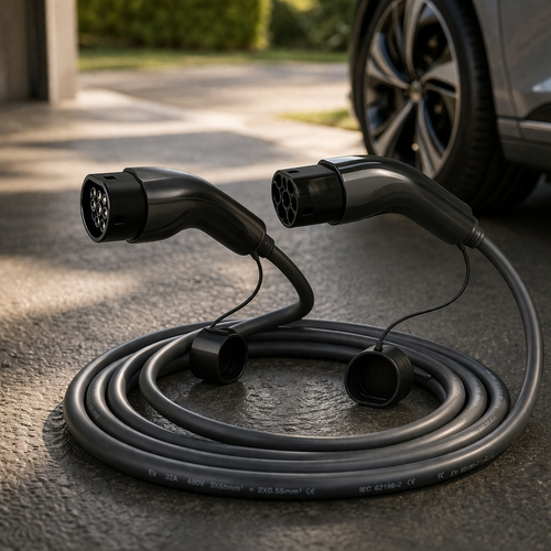 EV Charging Cable 11kW Type 2 5 meters 16A 3 Phase