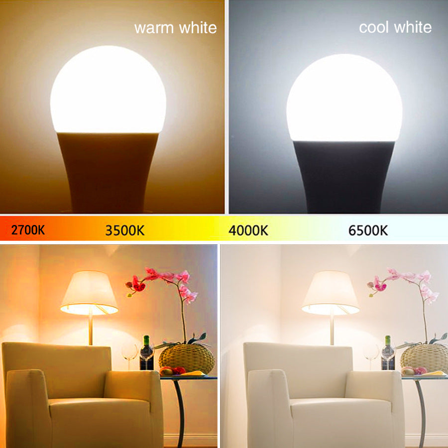 Slimme LED lamp E27 RGB + wit – dimbaar – WiFi – Alexa & Google