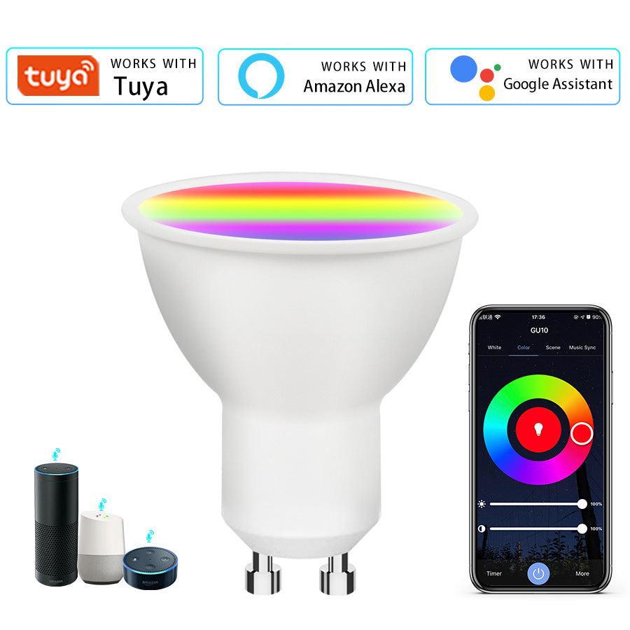 GU10 Smart LED Spot RGB + CCT (WiFi) – Dimmbar – Tuya Smart Life – Alexa & Google