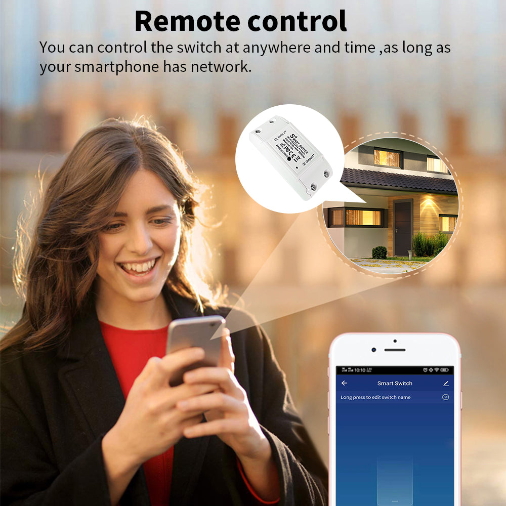Module interrupteur encastrable WiFi 10A – Tuya Smart Life, Alexa & Google