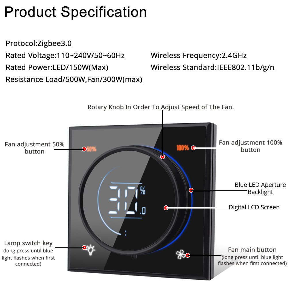 Smarter Dimmer-Schalter – WLAN – Zigbee – Touch Dimmer – Tuya Smart Life
