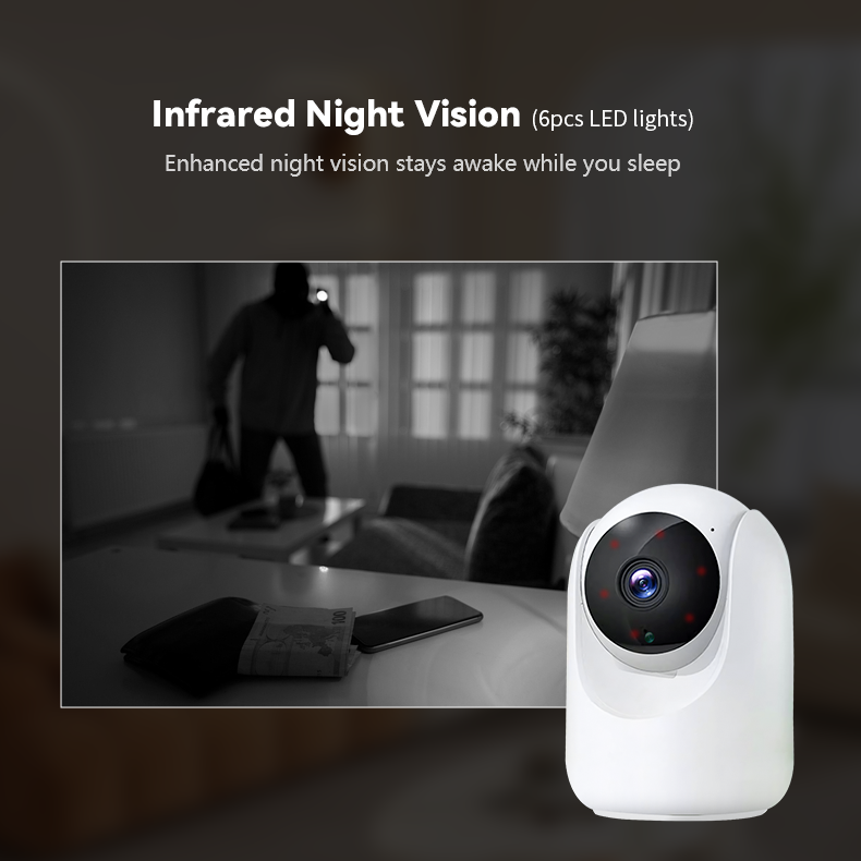 Slimme 4MP WiFi binnencamera – pan & tilt – nachtzicht – Tuya Smart Life