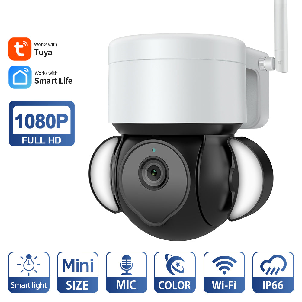 Caméra projecteur 1080P – Orientable – WiFi – Tuya – IP66