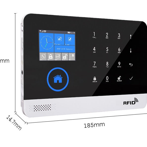 Intelligentes WLAN- und 4G-Alarmsystem mit Touchscreen und RFID – Tuya Smart / Smart Life – Inklusive Sensoren & Fernbedienungen