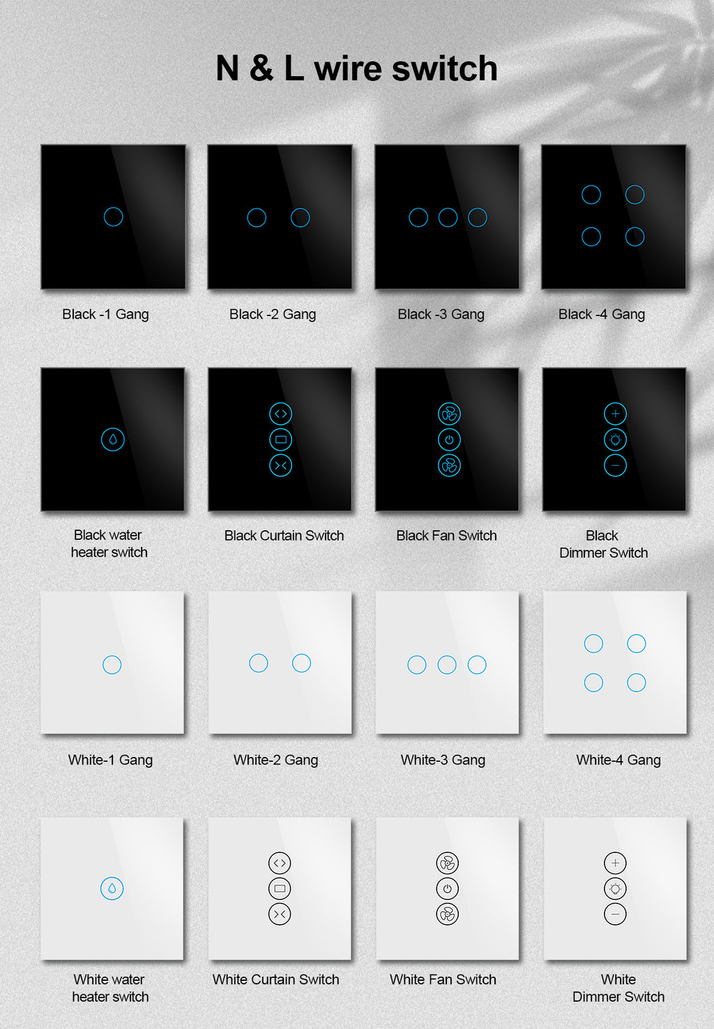Smart Wall Switch 2-Gang – WiFi / Zigbee Lichtschalter | Tuya Smart Life