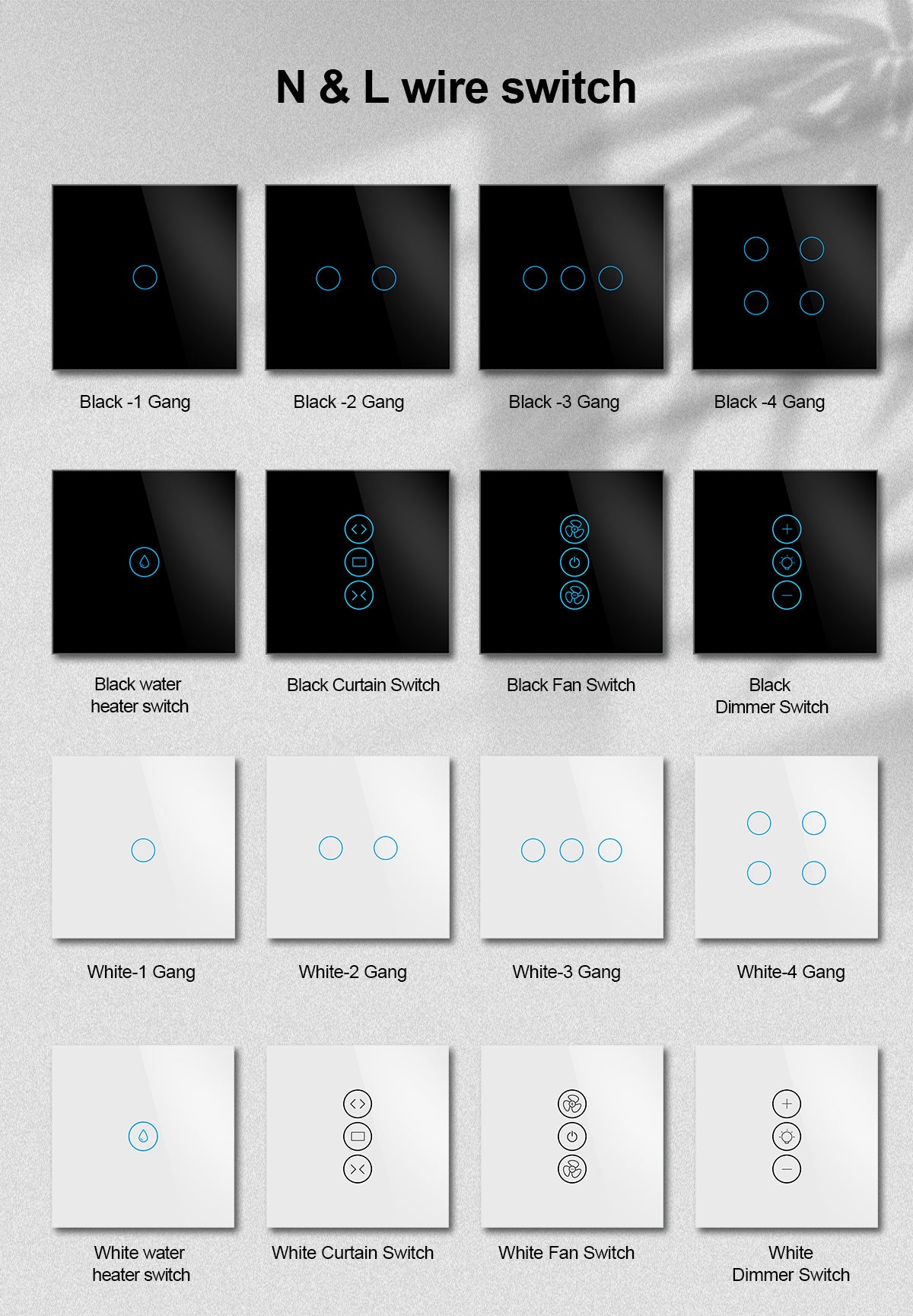 Smart Wall Switch 2-Gang – WiFi / Zigbee Lichtschalter | Tuya Smart Life
