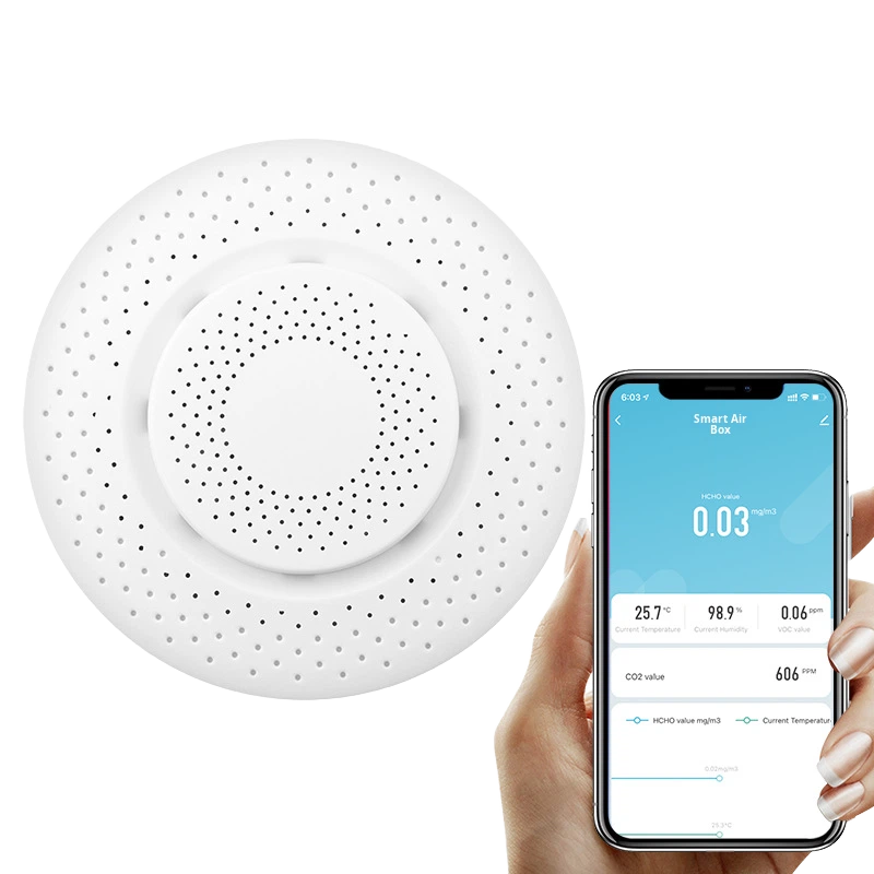 Smarter Luftqualitätsmesser 5-in-1 – WLAN & Zigbee – Tuya Smart Life