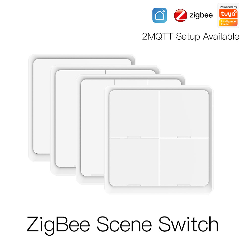 Zigbee Scene Button – 4-Tasten Smart Switch | Tuya Smart Life