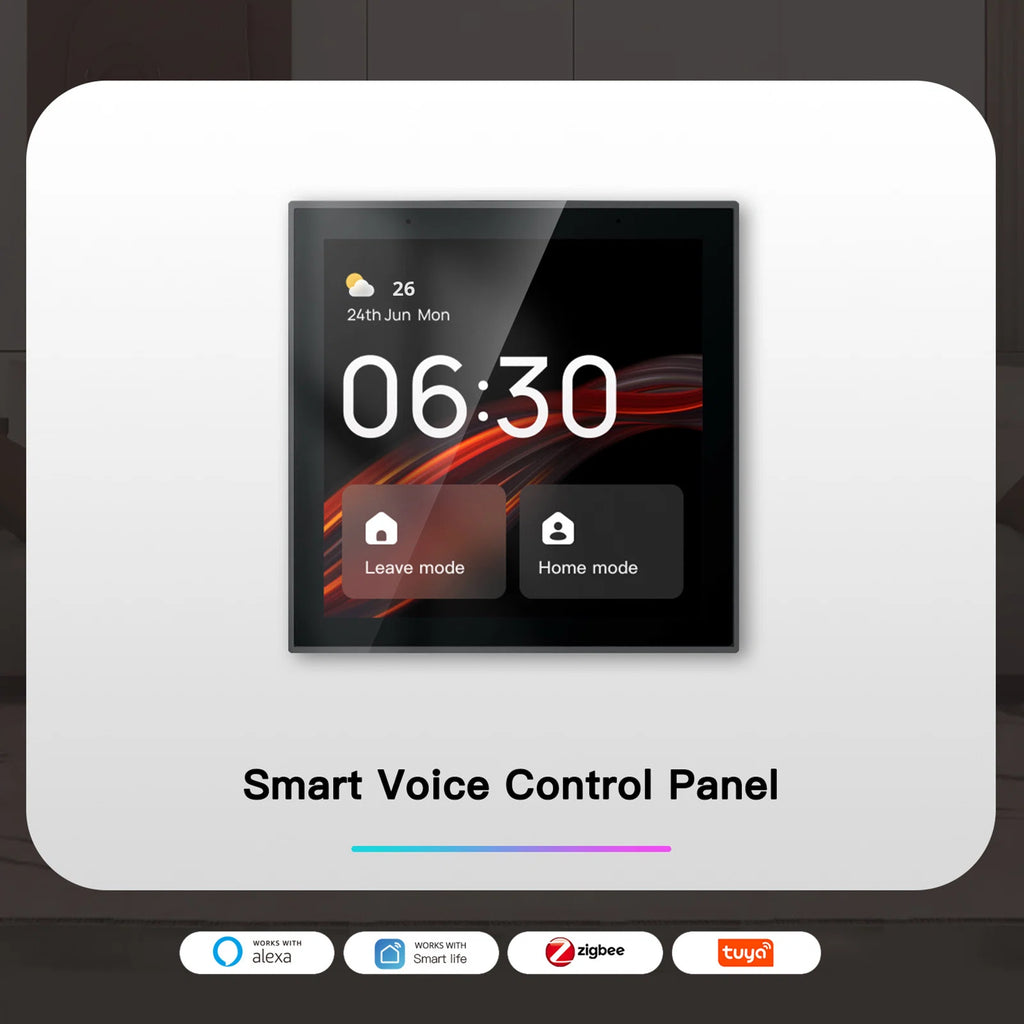 T6E Smart-Home-Panel 4 Zoll – Zigbee- & WLAN-Hub