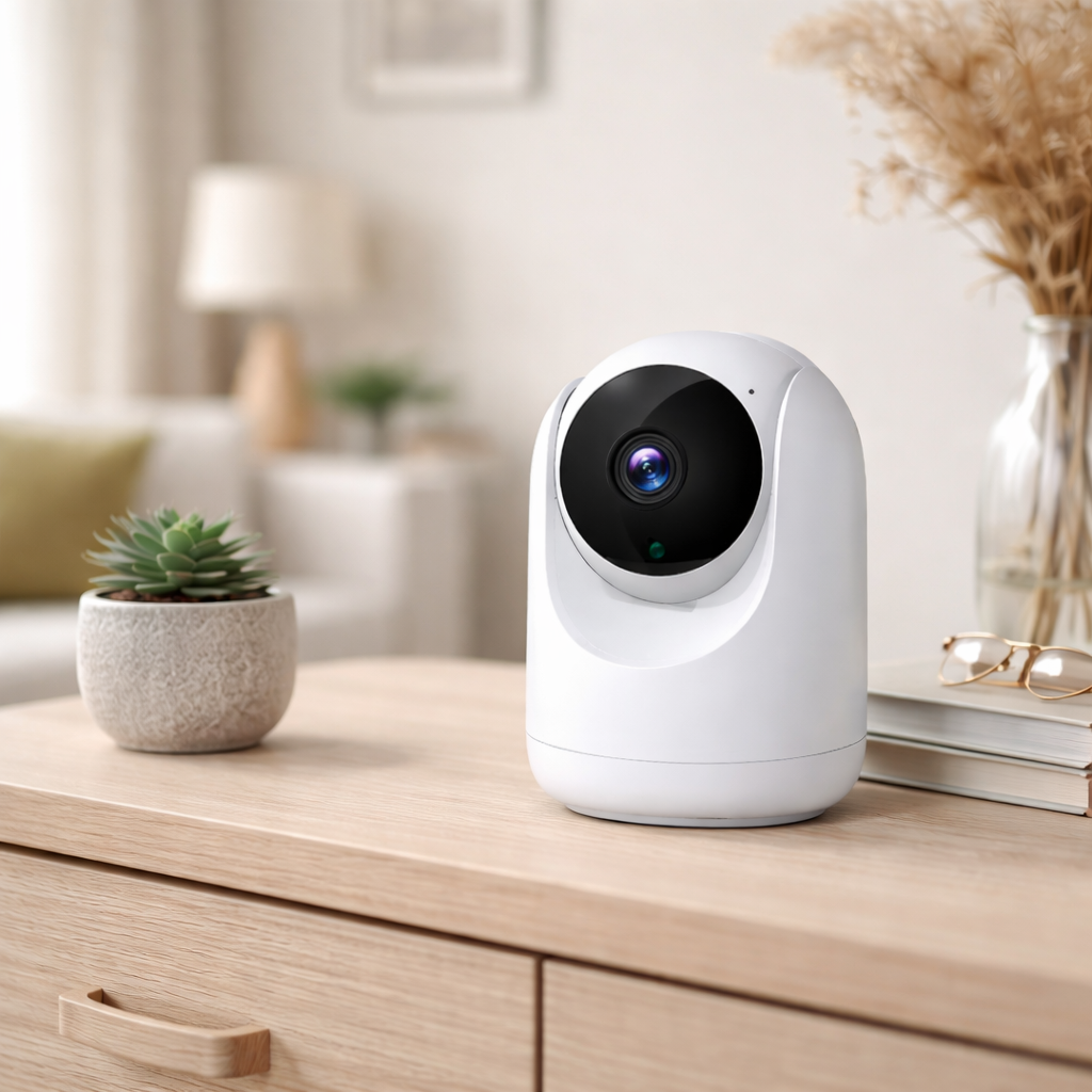 Smarte 4MP WLAN Innenkamera – Schwenken & Neigen – Nachtsicht – Bewegungserkennung – Tuya Smart / Smart Life – App & Sprachsteuerung